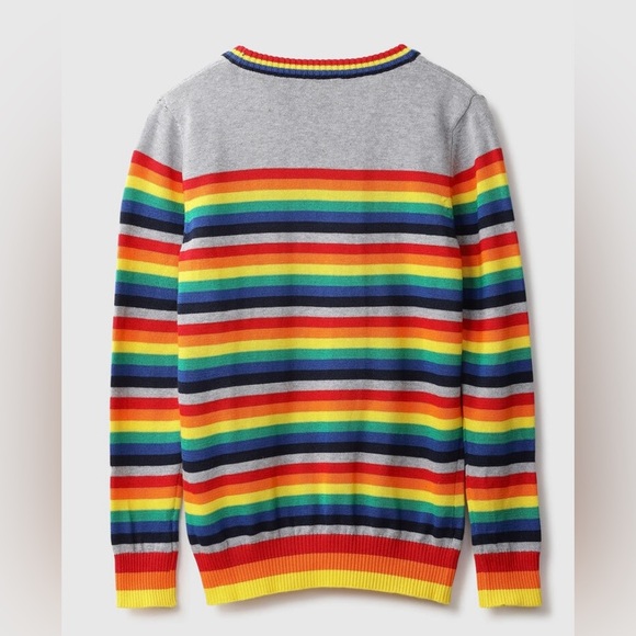 United Colors Of Benetton Multicolor Striped Crewneck Sweater - Picture 7 of 9